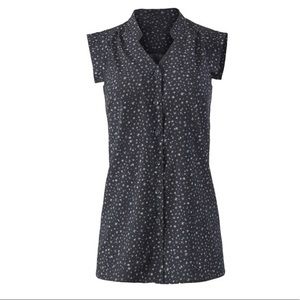 CAbi Astral Starry Night Blouse. Navy. SMALL